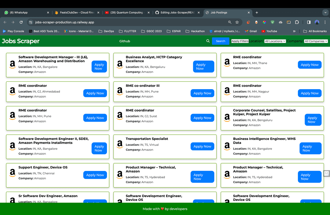 Jobs Scraper screenshot 1